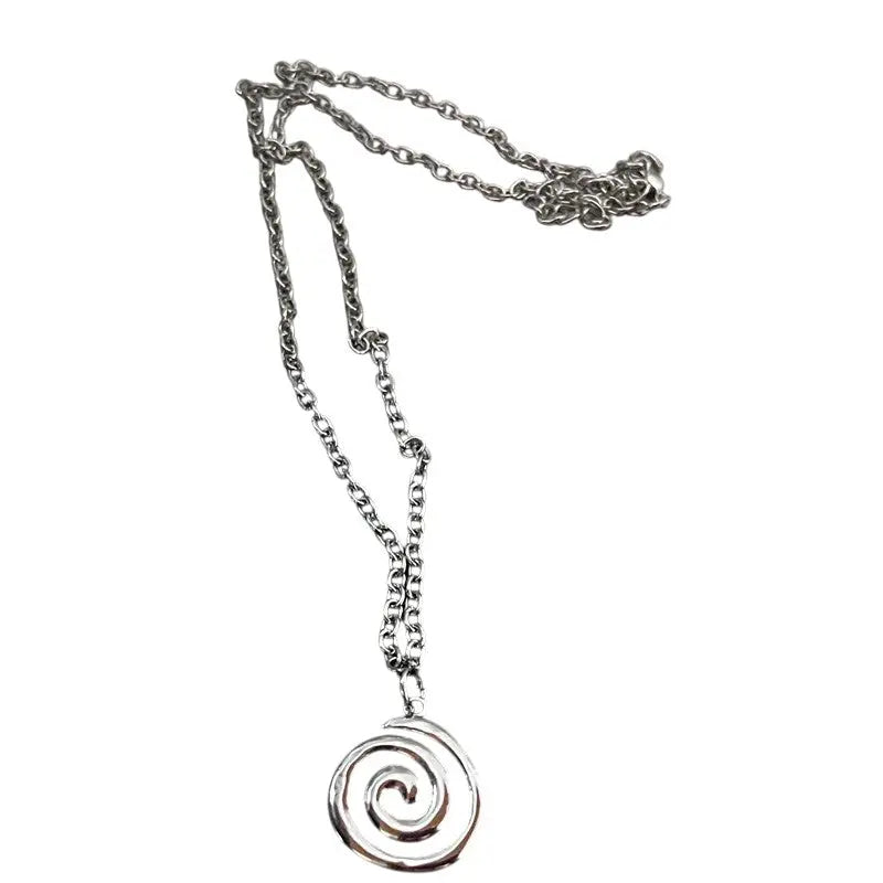 Y2K Flail Fire Heart Teeth Pendant Necklace for Women Men Charm Necklace Grunge Punk Fashion Jewelry ﻿ Vimpi