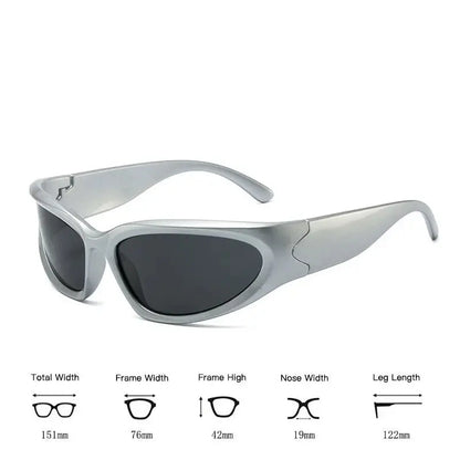 Y2k New Punk Sports Sunglasses For Men Women Luxury Brand Designer Sun Glasses Men's Fashion Vintage Shades  Goggle Eyewear Vimpi